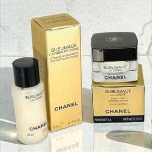 NEW CHANEL STARS SUBLIMAGE TESTURE SUPREME CREME /LOTION SET